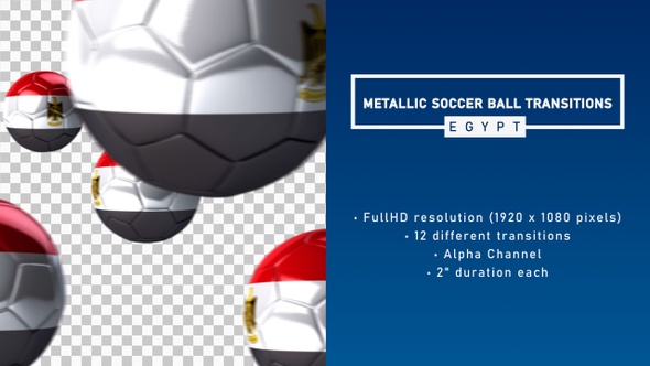 Metallic Soccer Ball Transitions - Egypt