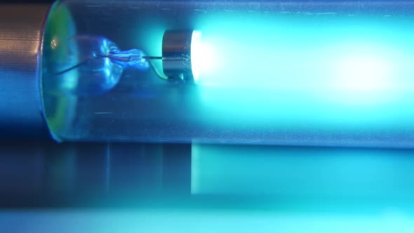 Blue Neon Uv Bulb. Ultraviolet Antibacterial Bactericidal Quartz Medicine Lamp, Air Disinfection and alt