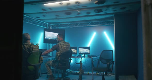 Soldier Saluting and Welcoming To Secret Base of Intelligence alt