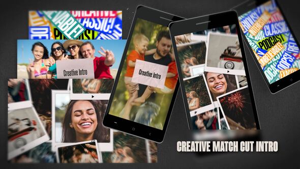 Creative Intro| Match Cut | Horizontal & Vertical Openers template preview