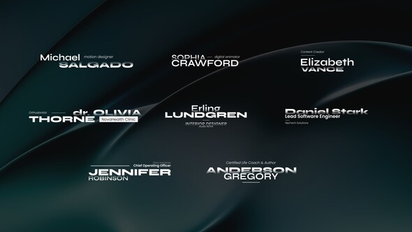 Clean Lower Thirds Elements template preview