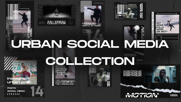 Urban Social Media Collection Openers template preview