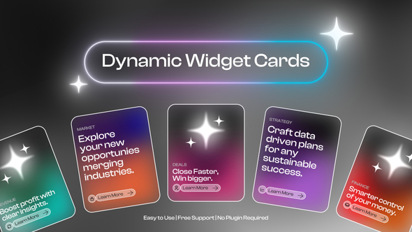 Widget Cards Openers template preview