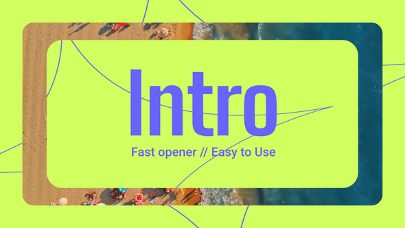 Fast Intro | After Effects Openers template preview