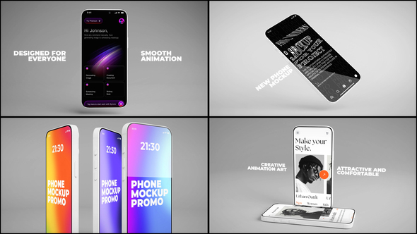 Modern Phone Mockup Product Promo template preview