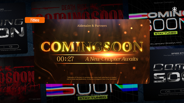 Coming Soon Titles Titles template preview
