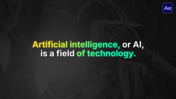 Text Animation  AE Titles template preview