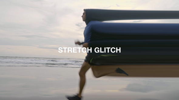 Stretch Glitch Elements template preview
