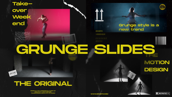 Grunge Slides Openers template preview