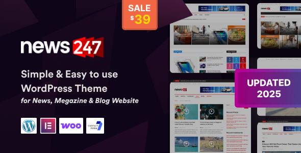News247 - News Magazine WordPress Theme