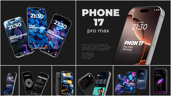 Phone 17 Pro Max Mockup Product Promo template preview