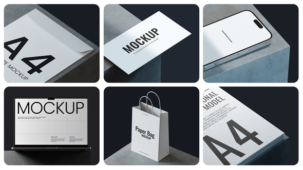 Brand Identity Mockup Product Promo template preview