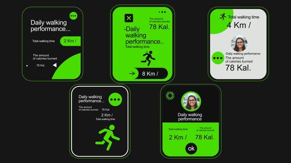Mobile UI Apps Product Promo template preview