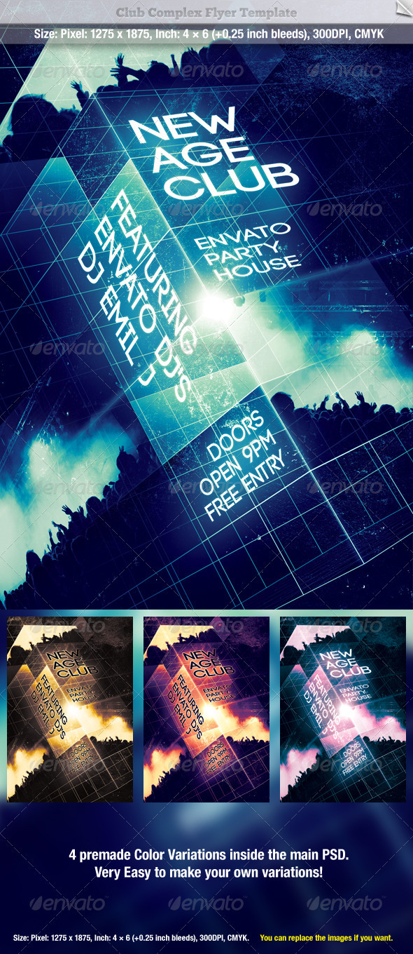 Club Complex Flyer Template - Clubs & Parties Events