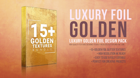 Luxury Golden Foil Glitter Textures Collection – Elegant Metallic Overlays Pack Elements template preview