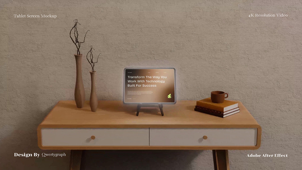 Tablet Screen Mockup Product Promo template preview