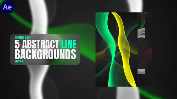 Abstract Line Backgrounds Elements template preview
