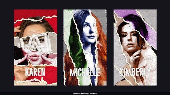 Collage Elements Tape Paper Stories Elements template preview