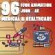 96 Medical &amp; Healthcare Animated Icons | After Effects &amp; JSON - VideoHive Item for Sale