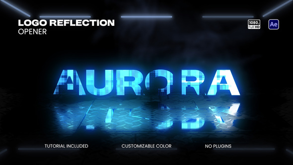 Logo & Text Reflection Opener Openers template preview