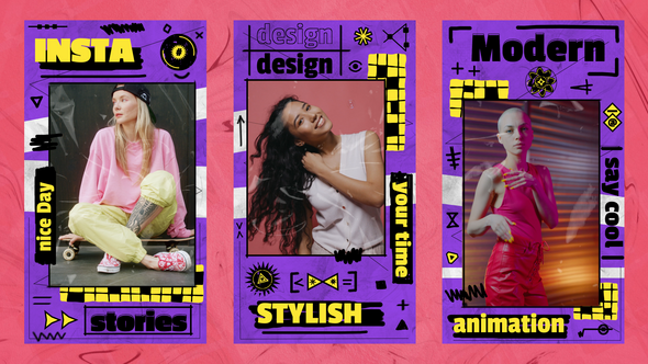 Trendy Street Stories Openers template preview