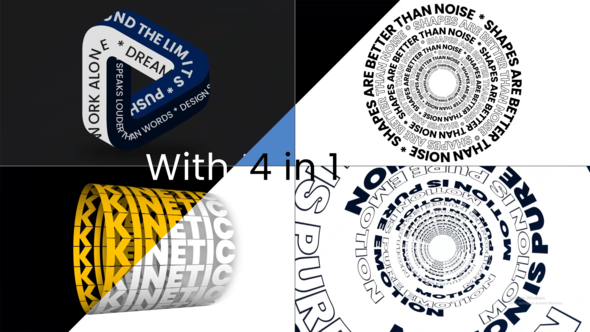 Kinetic Titles Pack Titles template preview