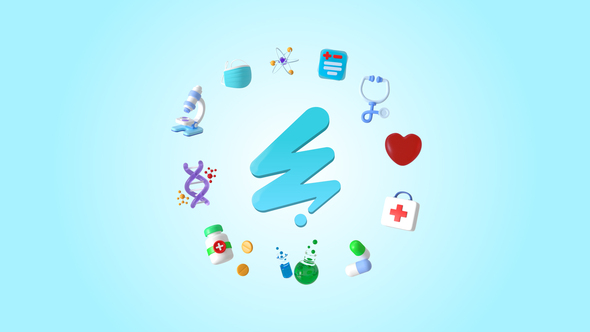 Medical 3D Logo Logo Stings template preview