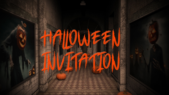 Halloween Invitation Openers template preview
