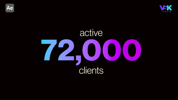 Number Counter Titles template preview