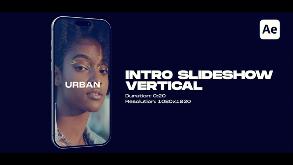 Vertical Intro Slideshow Openers template preview