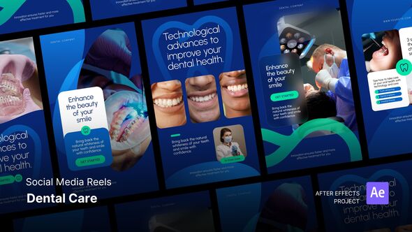 Reels - Dental Care After Effects Project Files Openers template preview