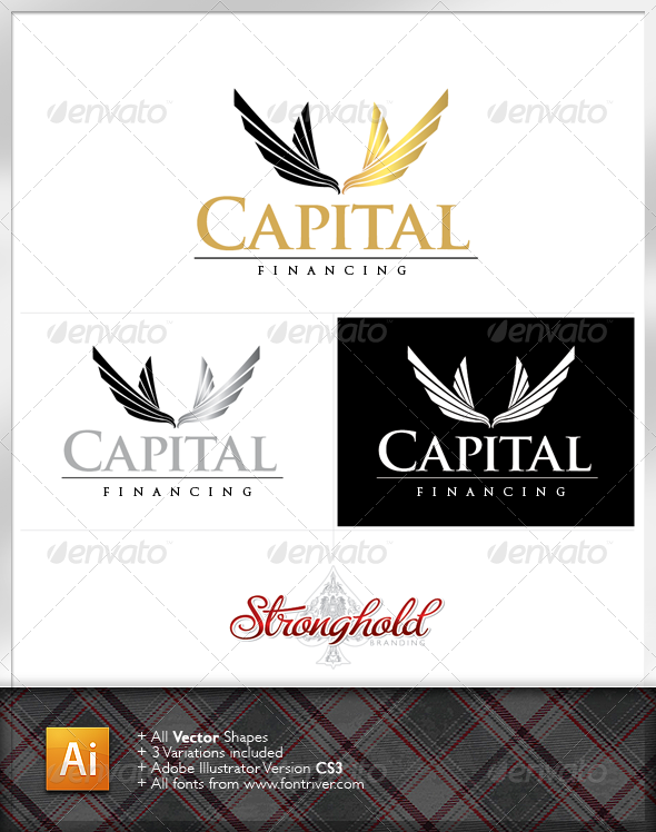 Capital Financial Logo - Crests Logo Templates