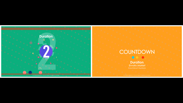 Countdown Animation - Colorful Timer & Number Intro Elements template preview
