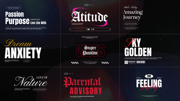 Cinematic Titles vol.05 Titles template preview