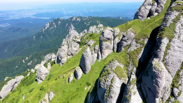 Flying in the Carpathian Mountains, Romania alt