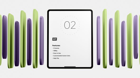 Tablet Pad Pro App Preview Screen Template Product Promo template preview