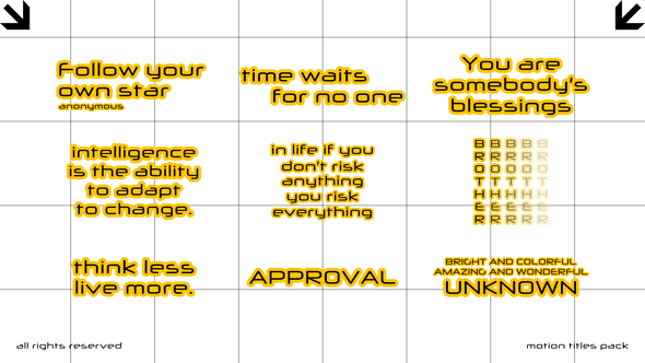 Motion Titles Titles template preview