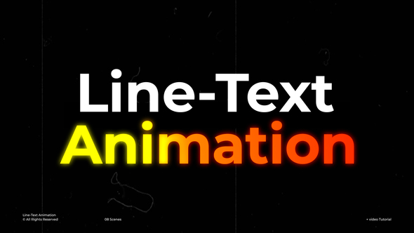 Line-Text Animation  AE Titles template preview