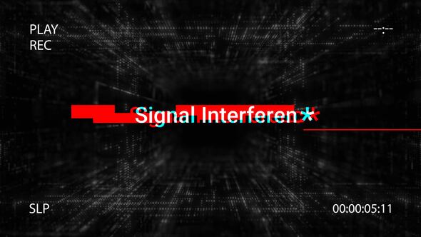 Glitch Typewriter | AE Titles template preview