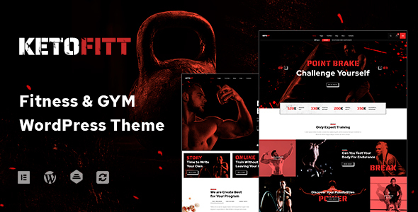 KetoFitt – Fitness & GYM WordPress Theme Nulled