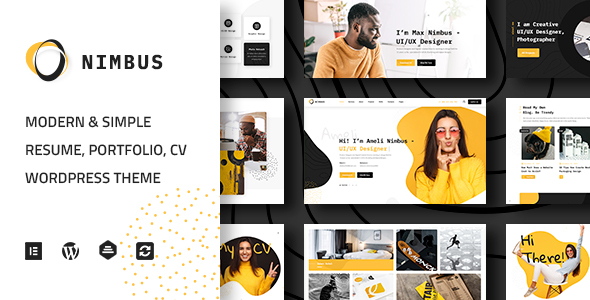 Nimbus – CV & Portfolio WordPress Theme