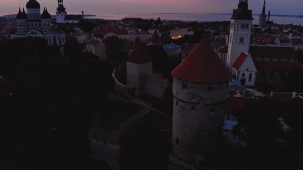 Tallinn Aerial View Over the Old Town alt