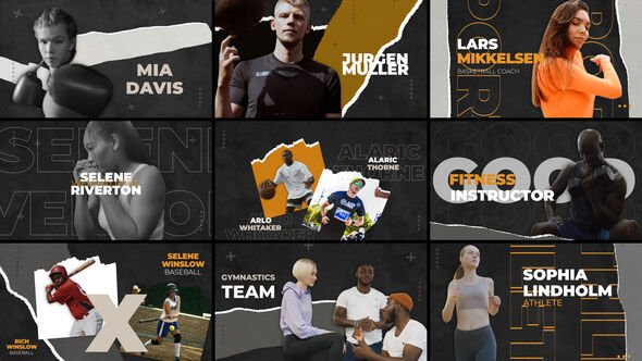 Freeze Frame Elements template preview