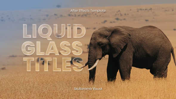 Liquid Glass Titles Titles template preview