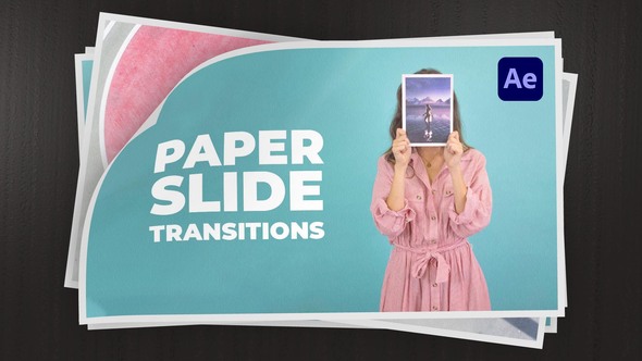 Paper Slide Transitions for After Effects broadcast-packages template preview
