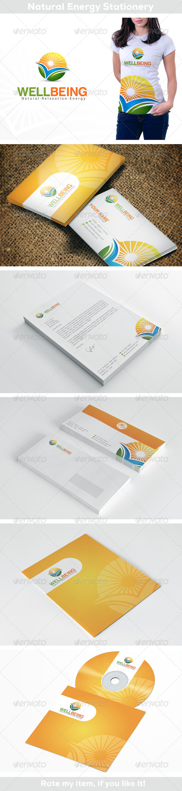 Natural Energy - Stationery Print Templates