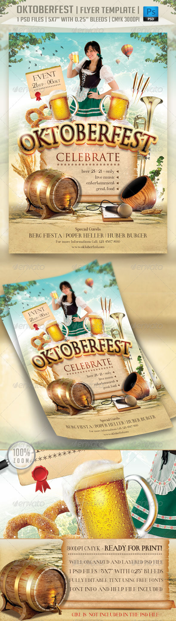 OktoberFest Flyer Template - Holidays Events