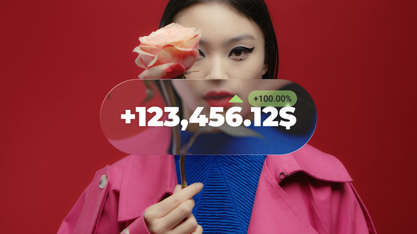 Liquid Animated Counter Infographics template preview