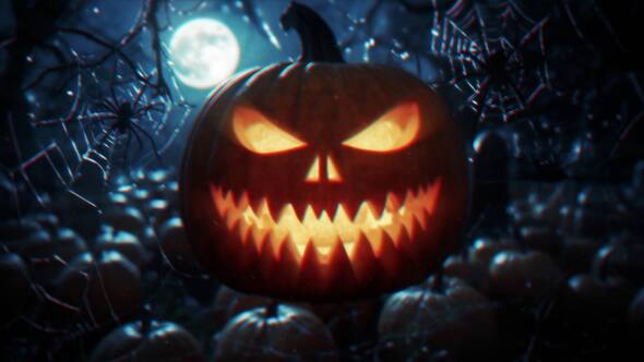 Pumpkin Terror Reveal Logo Stings template preview