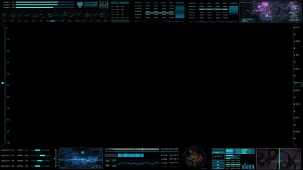 HUD Futuristic UI Digital Data Element Copy Space Panel For Infographic Template  alt